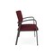 Lesro Newport 2 Seat Tandem Seating Metal Frame No Center Arms, Charcoal, OH Wine Upholstery NP1501 - alternate 2